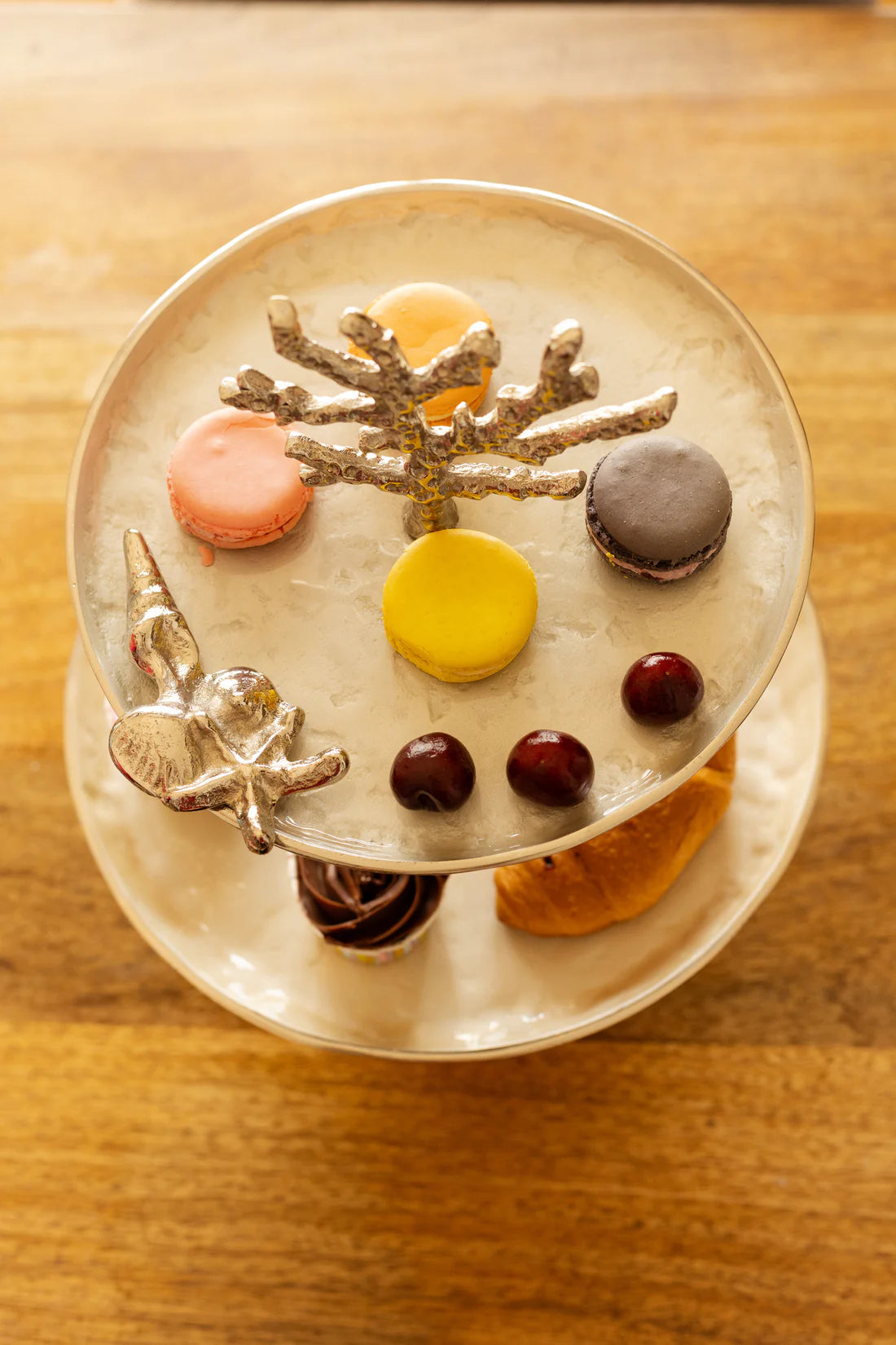 Aluminium 2 Tier cake stand / Charlie (UHD)