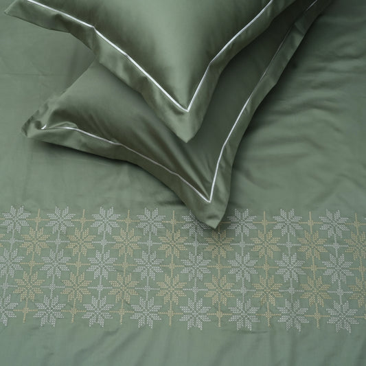 Art Forest Fable (400 TC) - 100% Cotton King-Size Bedsheet + 2 Pillow Covers