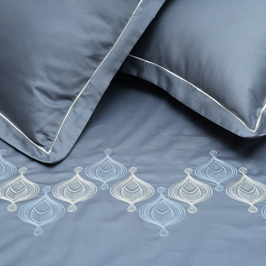 Art Midnight Royale (400 TC) - 100% Cotton King-Size Bedsheet + 2 Pillow Covers