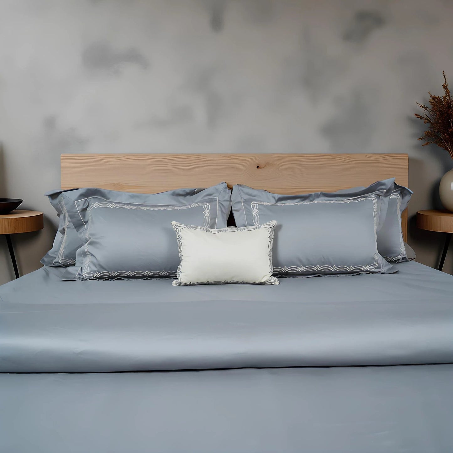 Junoon Royale Sell (400 TC) - 100% Cotton King-Size Bedsheet + 4 Pillow Covers Urban Nivasa