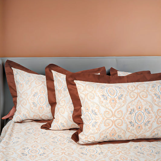 Laska Burbeb (150 TC) - 100% Cotton King-Size Bedsheet + 2 Pillow Covers