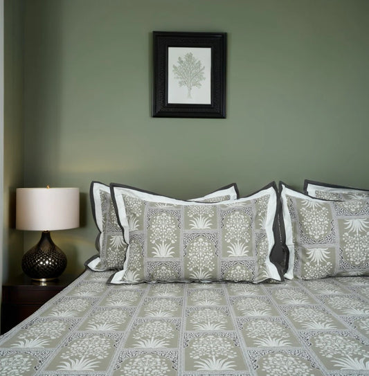 Lavish Stanny 100% Cotton King-Size Bedsheet + 2 Pillow Covers