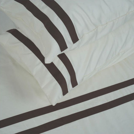 Viviz White (600 TC) - 100% Cotton King-Size Bedsheet + 2 Pillow Covers Urban Nivasa