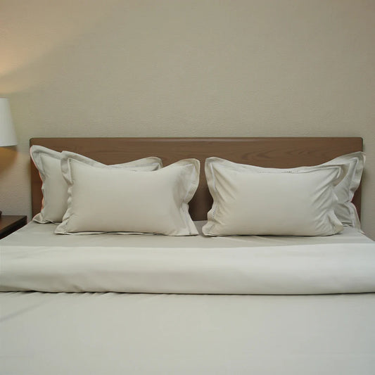 Luxor Soft Haven (300 TC) - 100% Cotton King-Size Bedsheet + 2 Pillow Covers