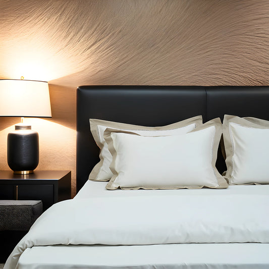 Moon Cloud Comfort (400TC) - 100% Cotton King-Size Bedsheet + 2 Pillow Covers