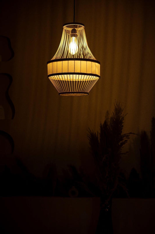 Handwoven Bamboo Lamp Shade D35cm x H45cm (D)