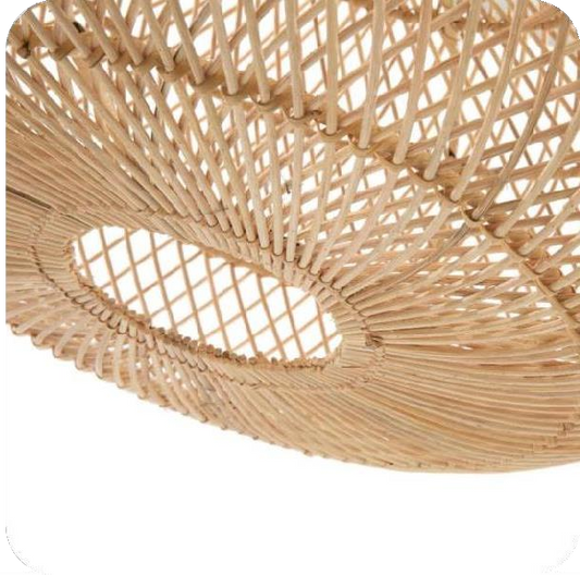 Handwoven Rattan Bamboo Lamp Shade D60cm x H30cm (D)