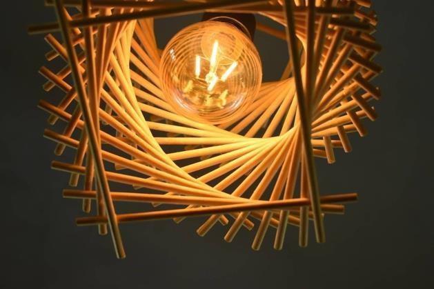 Slender Japandi Cylindrical Cage Bamboo Lamp Shade D21cm x H25cm (D)
