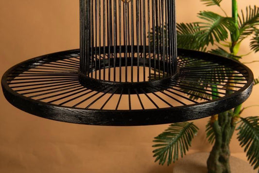 Modern Industrial Bamboo Cage Lamp Shade D35cm x H25cm (D)