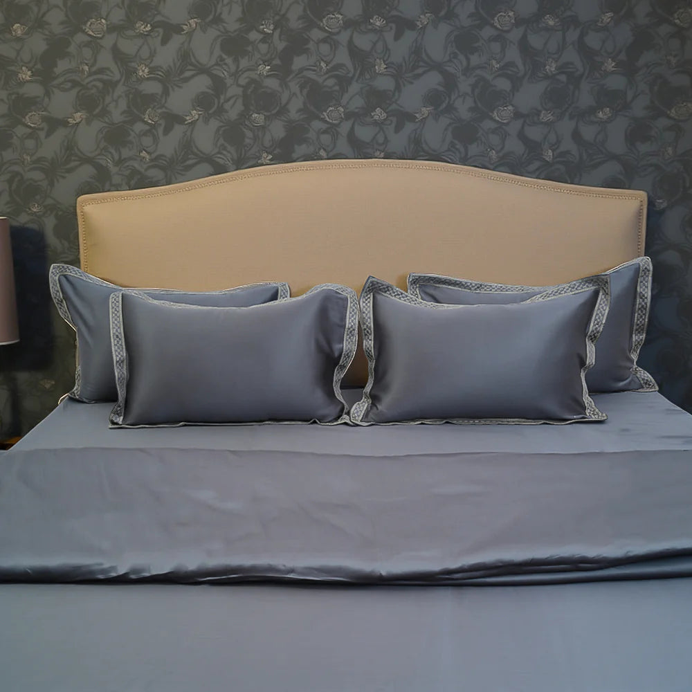 Pristine Premium Shine (300 TC) - 100% Cotton King-Size Bedsheet + 2 Pillow Covers