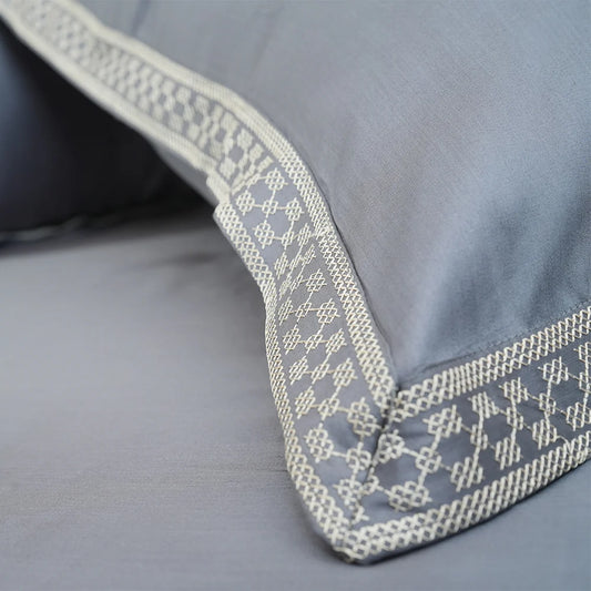 Pristine Premium Shine (300 TC) - 100% Cotton King-Size Bedsheet + 2 Pillow Covers