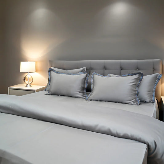 Pristine Some (300 TC) - 100% Cotton King-Size Bedsheet + 2 Pillow Covers