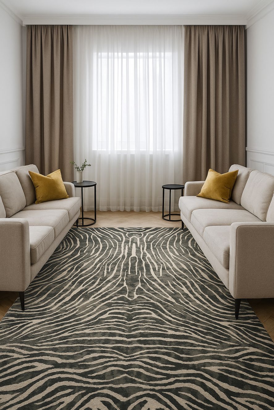 Zebra Stripe Statement Rug - BR Urban Nivasa