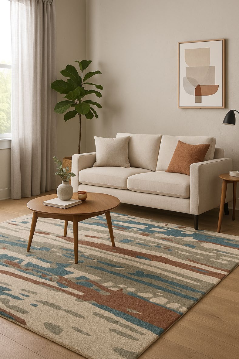 Contemporary Abstract Hand Tufted Rug - BR Urban Nivasa