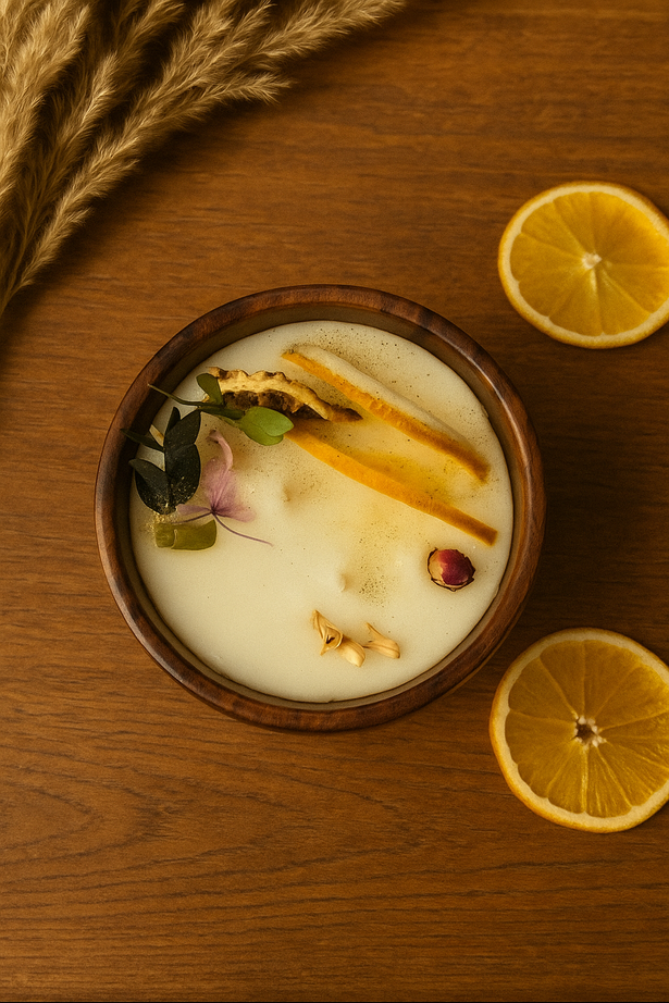 Arbour Essence 3-Inch Wooden Bark Bowl Scented Candle (FO)