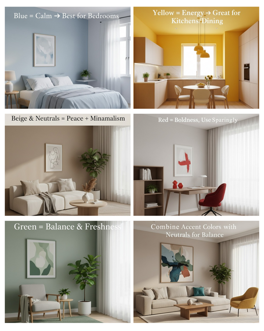 🌈Color Psychology in Home Décor – Choosing the Right Palette