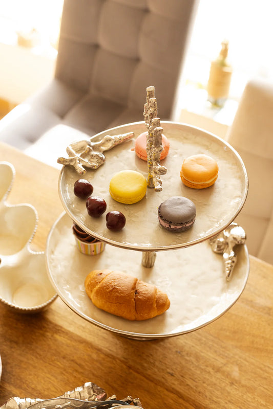 Aluminium 2 Tier cake stand / Charlie (UHD)