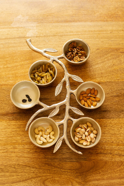 Aluminium 6 Dip Leafy Branch Server (UHD)