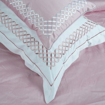 LUXE Comforter Set (600TC) - 100% Cotton King-Size Bedsheet + 2 Pillow Covers + 2 Cushion Cover + 1 Comforter Urban Nivasa