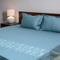 Art Imperal Grid (400 TC) - 100% Cotton King-Size Bedsheet + 2 Pillow Covers