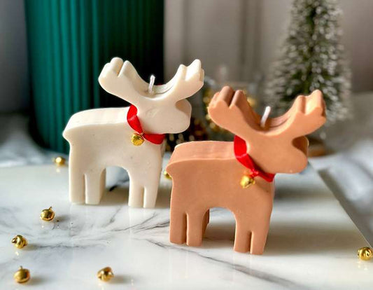 Christmas Reindeer Candle (CC)