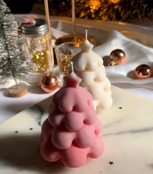 Bubble Tiered Christmas Tree Candle (CC)