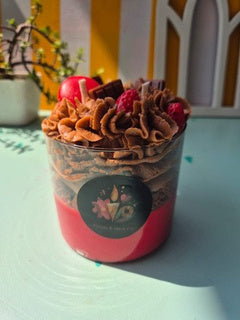 Strawberry Choco Fudge Dessert Candle (P&W)