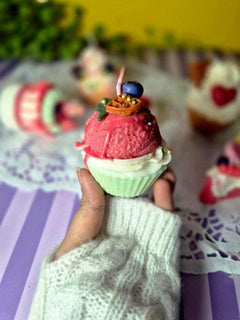 Cupcake Ice Cream Novelty Candle (P&W)