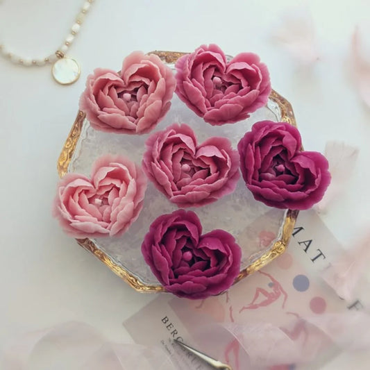 British Rose Candle - Heart Bloom Collection (P&W)