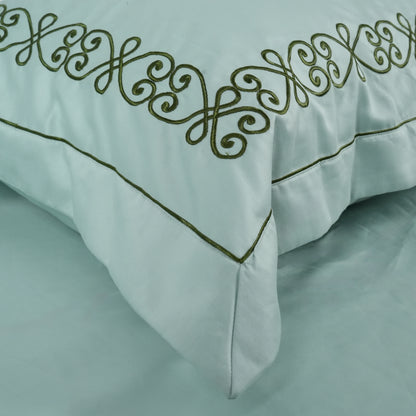 Junoon John Snow Junoon Light Pink (400 TC) - 100% Cotton King-Size Bedsheet + 2 Pillow Covers