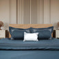 Junoon Star Blue Junoon Light Pink (400 TC) - 100% Cotton King-Size Bedsheet + 2 Pillow Covers