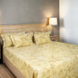 Laska Amber (150 TC) - 100% Cotton King-Size Bedsheet + 2 Pillow Covers