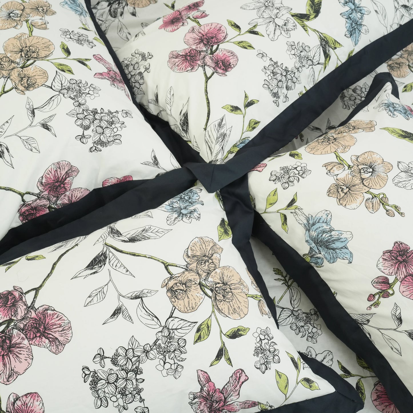 Laska Nature Note (150 TC) - 100% Cotton King-Size Bedsheet + 2 Pillow Covers