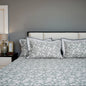Lavish Beyond Grey 100% Cotton King-Size Bedsheet + 2 Pillow Covers