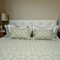 Lavish Green Apple 100% Cotton King-Size Bedsheet + 2 Pillow Covers