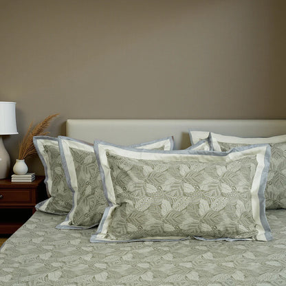 Lavish Green Apple 100% Cotton King-Size Bedsheet + 2 Pillow Covers
