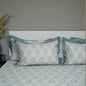Lavish Kiki Blue 100% Cotton King-Size Bedsheet + 2 Pillow Covers