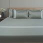 Viviz Mint Green (600 TC) - 100% Cotton King-Size Bedsheet + 2 Pillow Covers