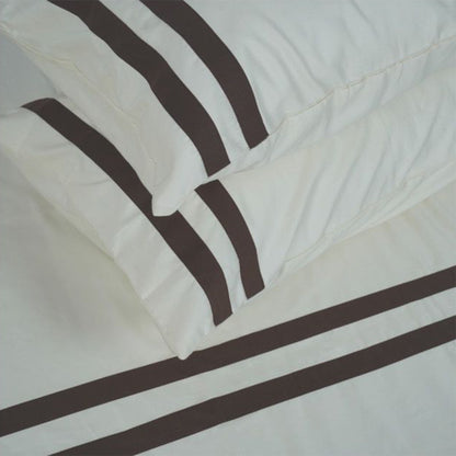 Viviz White (600 TC) - 100% Cotton King-Size Bedsheet + 2 Pillow Covers