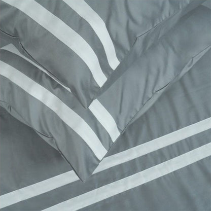 Viviz Light Grey (600 TC) - 100% Cotton King-Size Bedsheet + 2 Pillow Covers