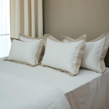 Moon Cloud Comfort (400TC) - 100% Cotton King-Size Bedsheet + 2 Pillow Covers