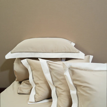 Moon Sandstone Shade (400TC) - 100% Cotton King-Size Bedsheet + 2 Pillow Covers