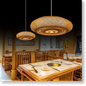 Circular Bamboo Lamp Shade D60cm x H18cm (D)