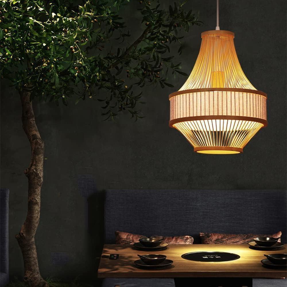 Handwoven Bamboo Lamp Shade D35cm x H45cm (D)