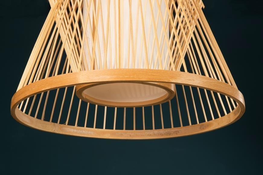 Handwoven Bamboo Cylindrical Lamp Shade D30cm x H30cm (D)