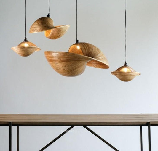 Large Woven Rattan Dome Bamboo Lamp Shade D50cm x H25cm (D)