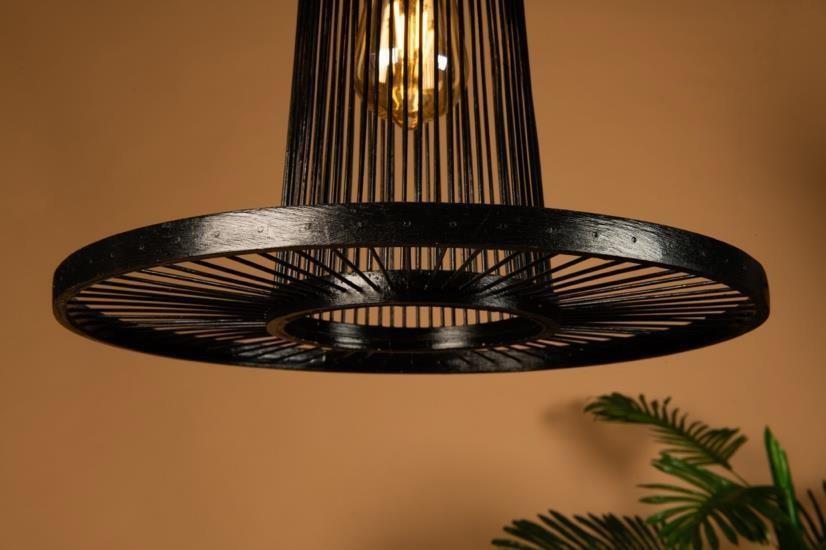 Modern Industrial Bamboo Cage Lamp Shade D35cm x H25cm (D)