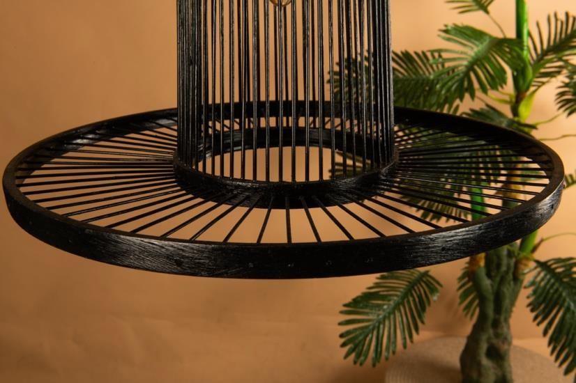 Modern Industrial Bamboo Cage Lamp Shade D35cm x H25cm (D)