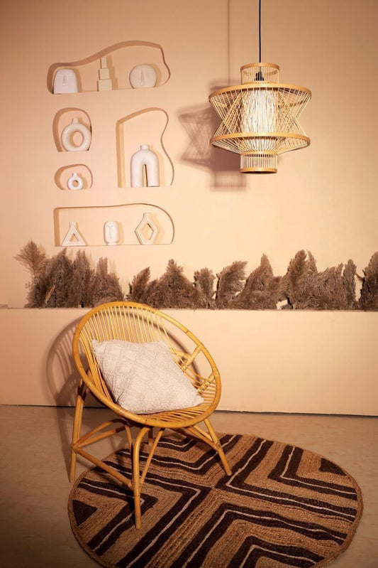 Artisan Bamboo Lamp Shade D48cm x H57cm (D)