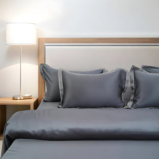 Pristine Premium Shine (300 TC) - 100% Cotton King-Size Bedsheet + 2 Pillow Covers